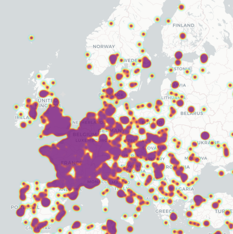 Engagement géographique en Europe